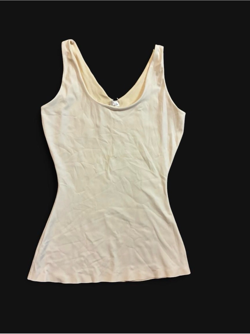 Light Cream Scoop Neck Tank Top - XL